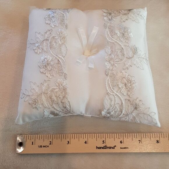 Ring Bearer Silky with White Lace Pillow - Picture 5 of 6